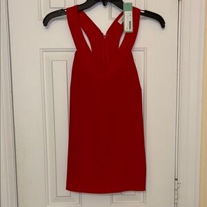 Elegant Red Sleeveless shirt